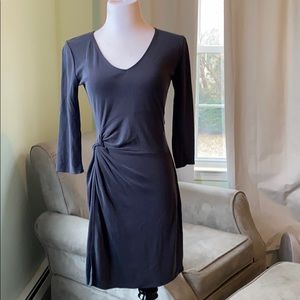 Abercrombie 3/4 sleeve charcoal/black dress
